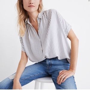madewell courier button up short sleeve.
